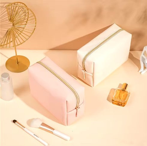 PU Leather Cosmetic Bag – Large Capacity Waterproof Travel Organizer