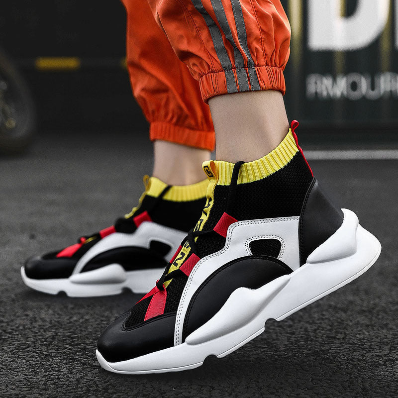 Men’s High-Top Sock Sneakers – Modern Slip-On Casual Shoes