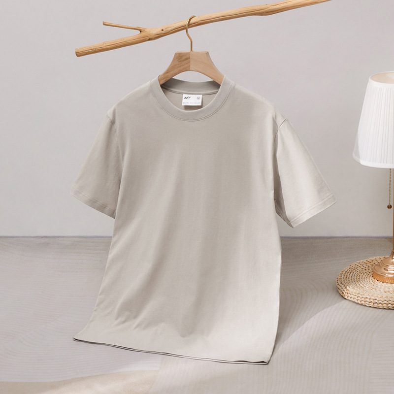 Heavyweight Unisex 240g Double Yarn Cotton T-Shirt – Loose Fit Premium Tee
