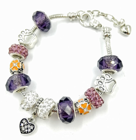 Unisex Colorful Glass Bead Bracelet – Zodiac Crystal-Style Fashion Jewelry