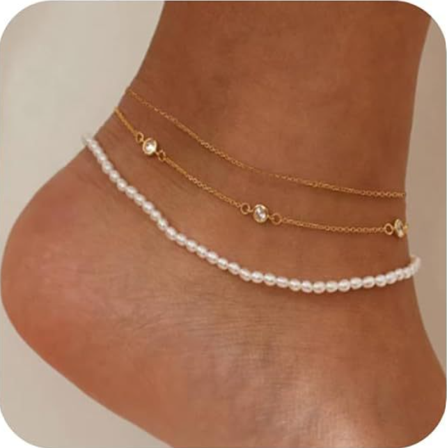 Unisex Daily Wear Oversized Chain Anklet – Titanium Steel Layered Statement Jewelry