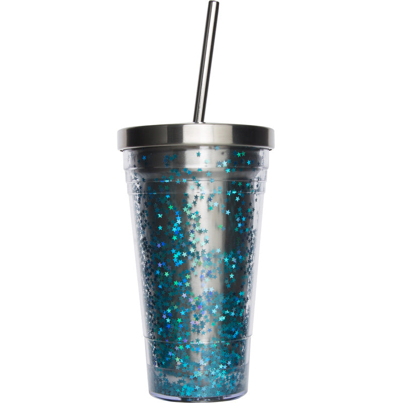 Stainless Steel Insulated Straw Cup & Travel Mug – Reusable Everyday Drink Tumbler
