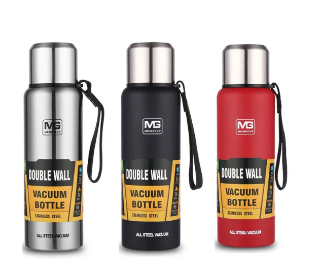 Stainless Steel Insulated Water Bottle – 500ML–1500ML Outdoor Thermos Flask