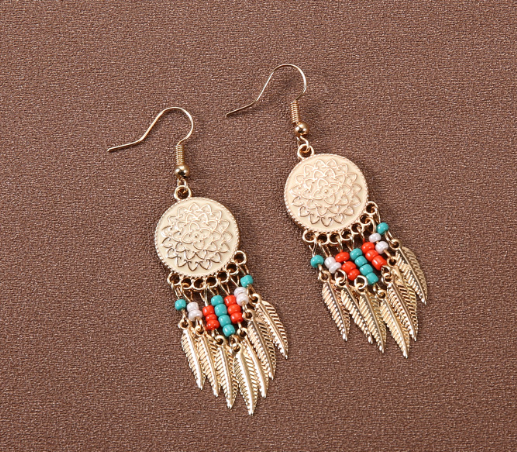 Floral Water Drop Earrings for Women – Elegant Flower Dangle Jewelry