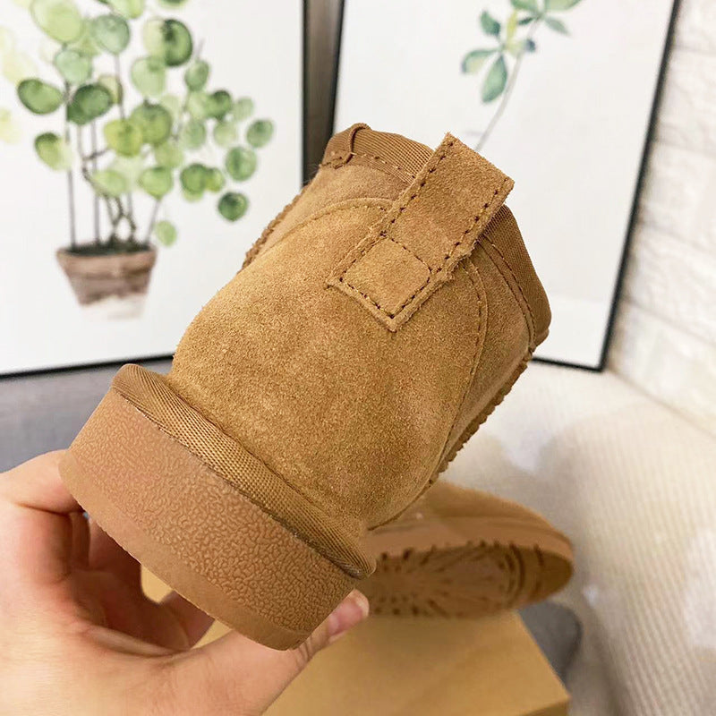 Unisex Classic Mini Sheepskin Snow Boots – Cozy Winter Footwear