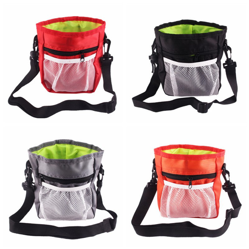 Portable Dog Training Treat Bag – Oxford Waist Pouch with Multiple Storage Pockets