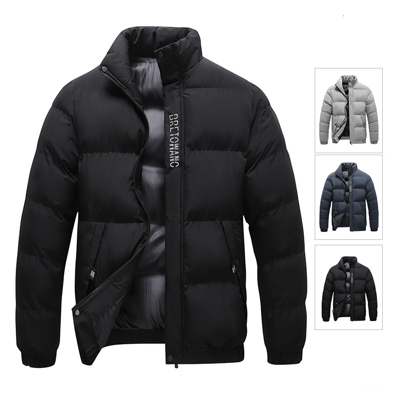 Men’s Winter Puffer Jacket – Lightweight Windproof Water-Resistant Padded Coat, 3 Colors, M–5XL