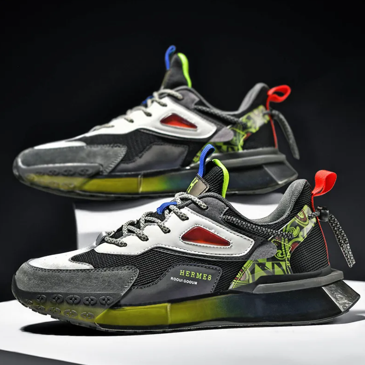 Men’s Breathable Mesh Running Sneakers – Lightweight Sporty Athletic Shoes