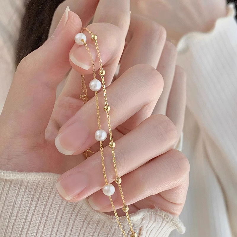 Women’s Elegant Pearl Bracelet – Classic Beaded Wrist Jewelry
