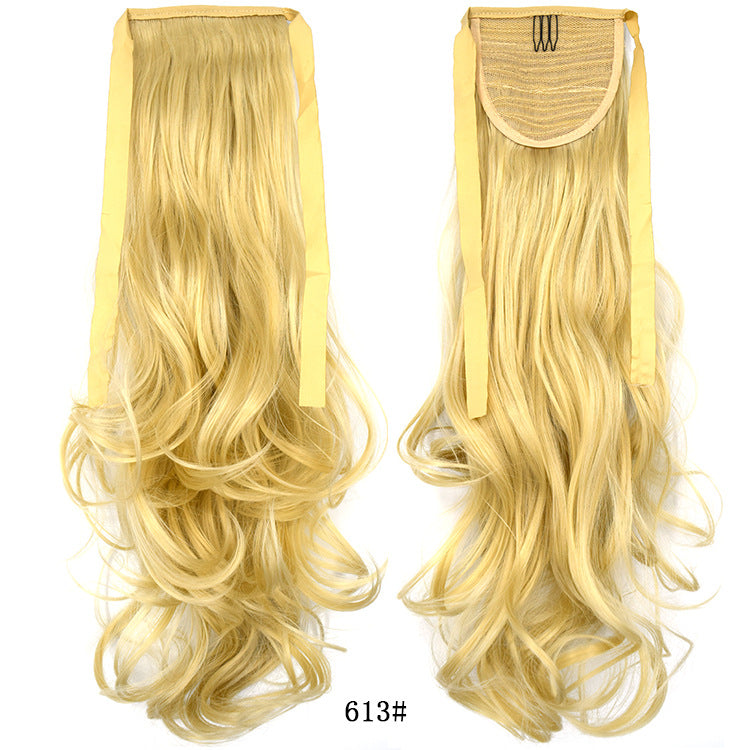 50cm Invisible Ponytail Hair Extension for Women – High-Temperature Silk, 47 Colors