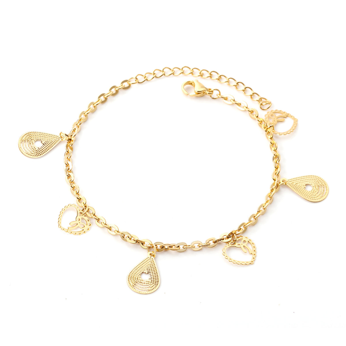 Stainless Steel Casual Retro Beach Anklet for Women