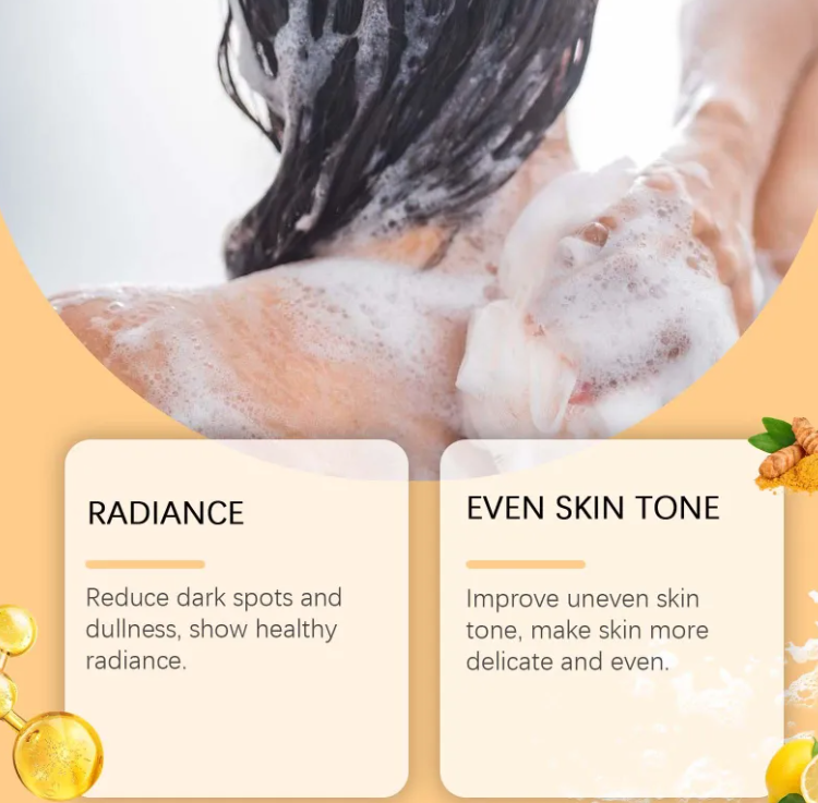 Lemon Turmeric Body Soap 100g – Kojic Acid, Glycerin & Ginger Moisturizing Cleansing Bar