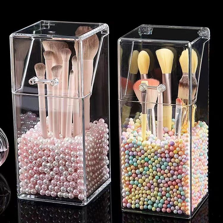 Transparent Acrylic Makeup Brush Storage Holder