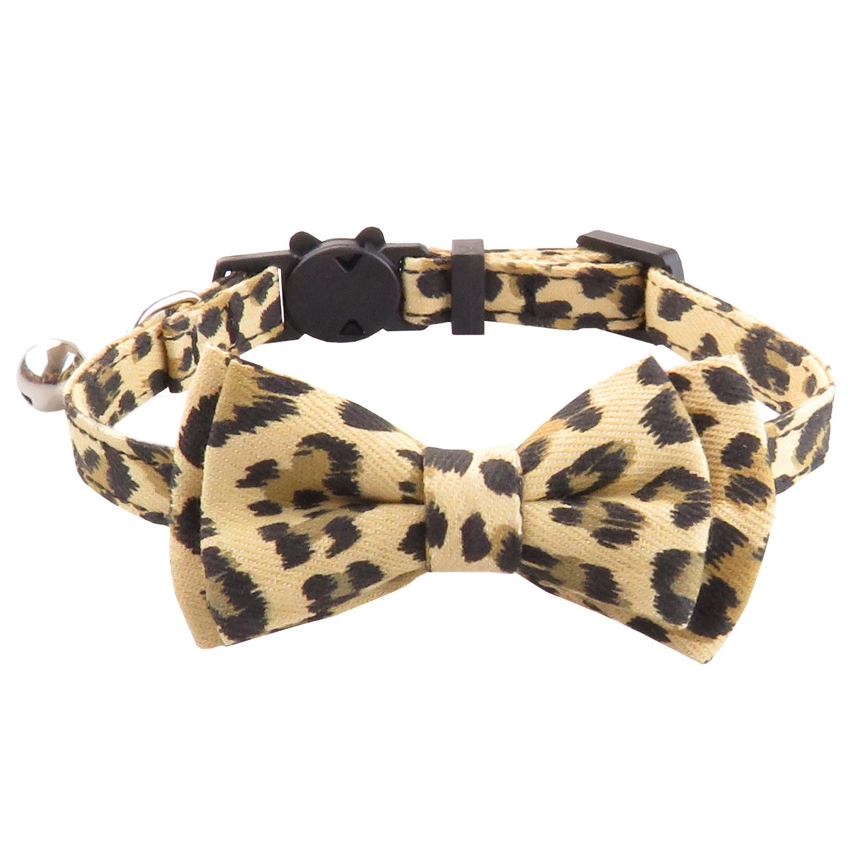Leopard PurrBow Cat Collar – British-Style Bow Collar for Cats & Small Pets