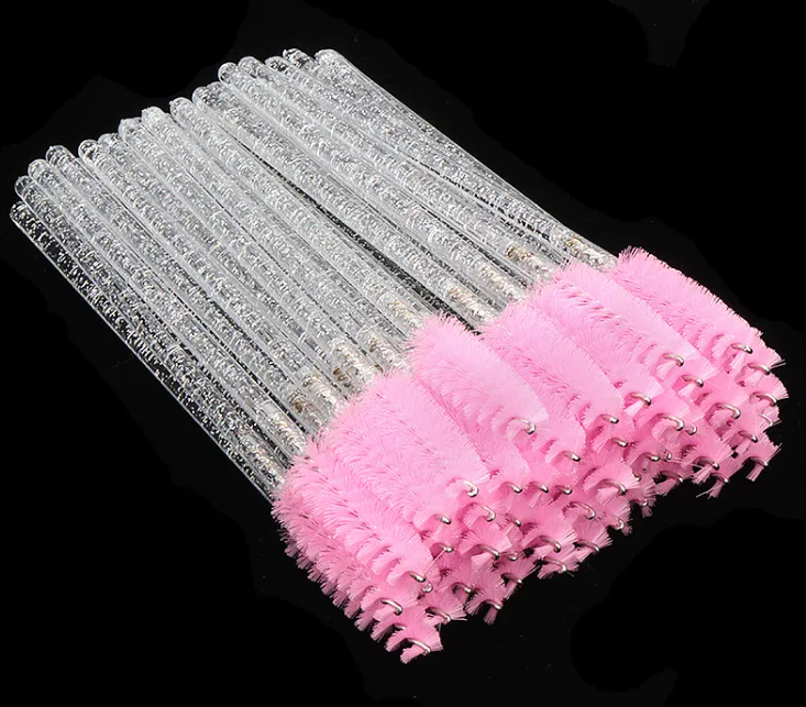 Disposable Nylon Mascara Brushes – Crystal Lash & Brow Applicator Set