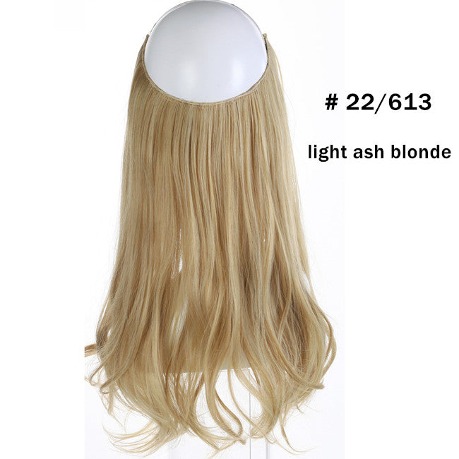 45cm Invisible Long Wavy Hair Extensions – Fish Line Synthetic Hairpiece, 32 Colors
