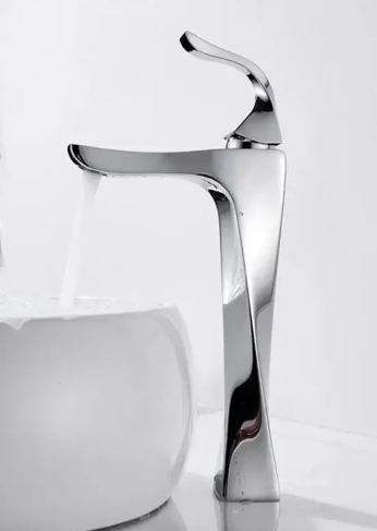 Single-Handle Bathroom Faucet – Tall Twist Zinc Alloy Basin Faucet