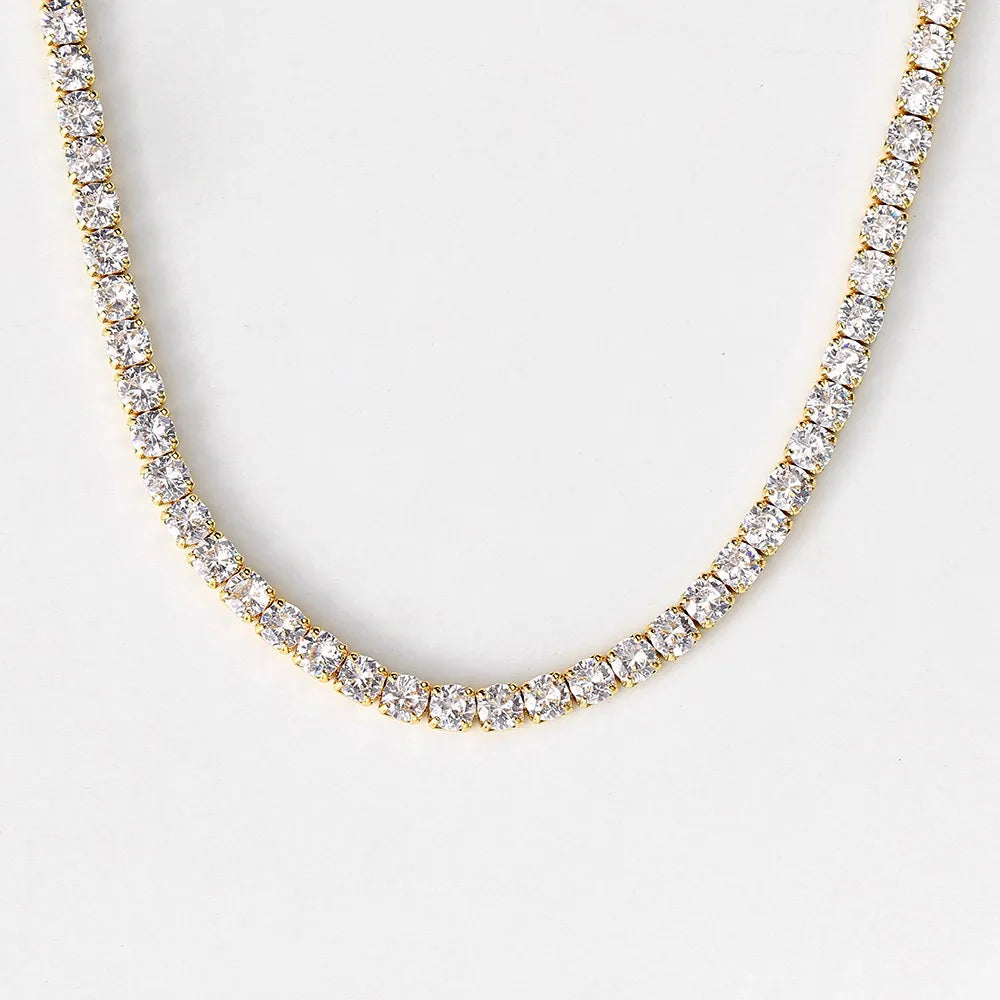 Hip-hop Zircon Tennis Necklace