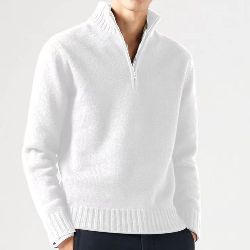 Men’s Thickened Thermal Sweater – Cotton Blend Sea Wool Slim-Fit Winter Pullover, 11 Colors, M–3XL