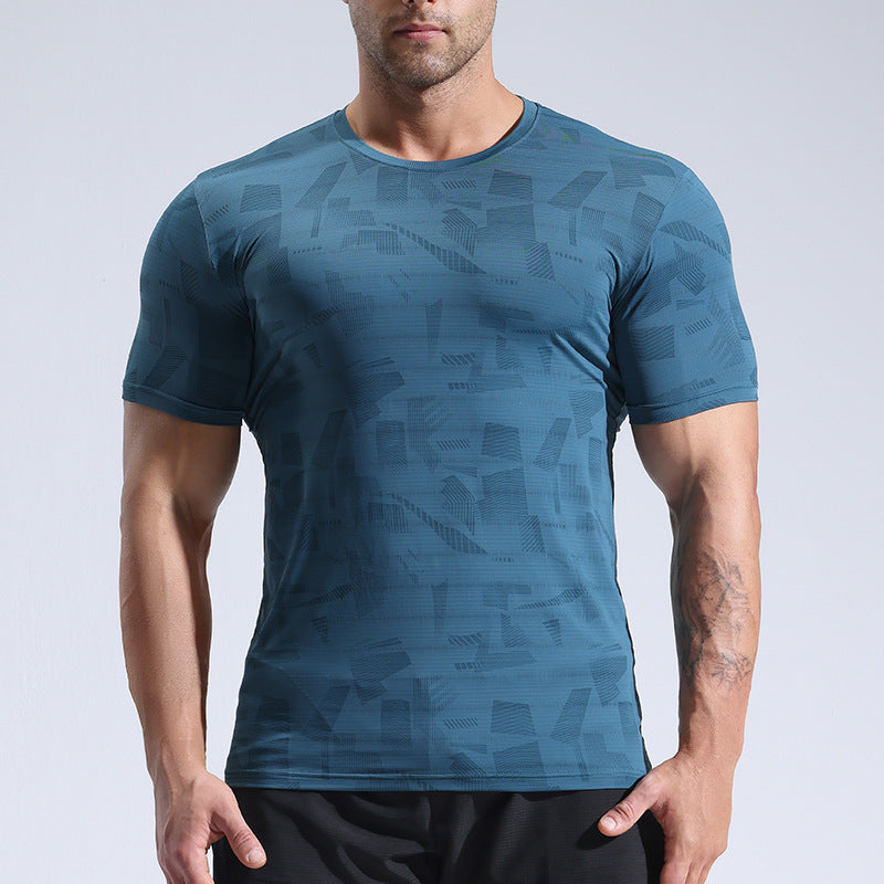 Men’s Ice Silk Quick-Dry Running T-Shirt – Cooling Moisture-Wicking Sports Tee, M–3XL