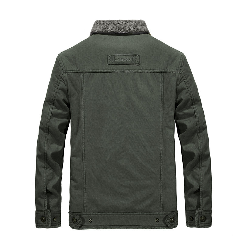 Men’s Thickened Cotton Winter Jacket – Warm Casual Outerwear – USA