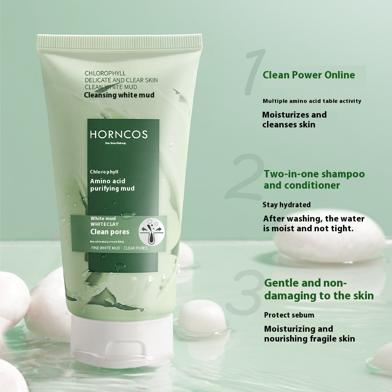 Chlorophyll Amino Acid Facial Cleanser 100g – Gentle Hydrating & Refreshing Face Cleansing Cream