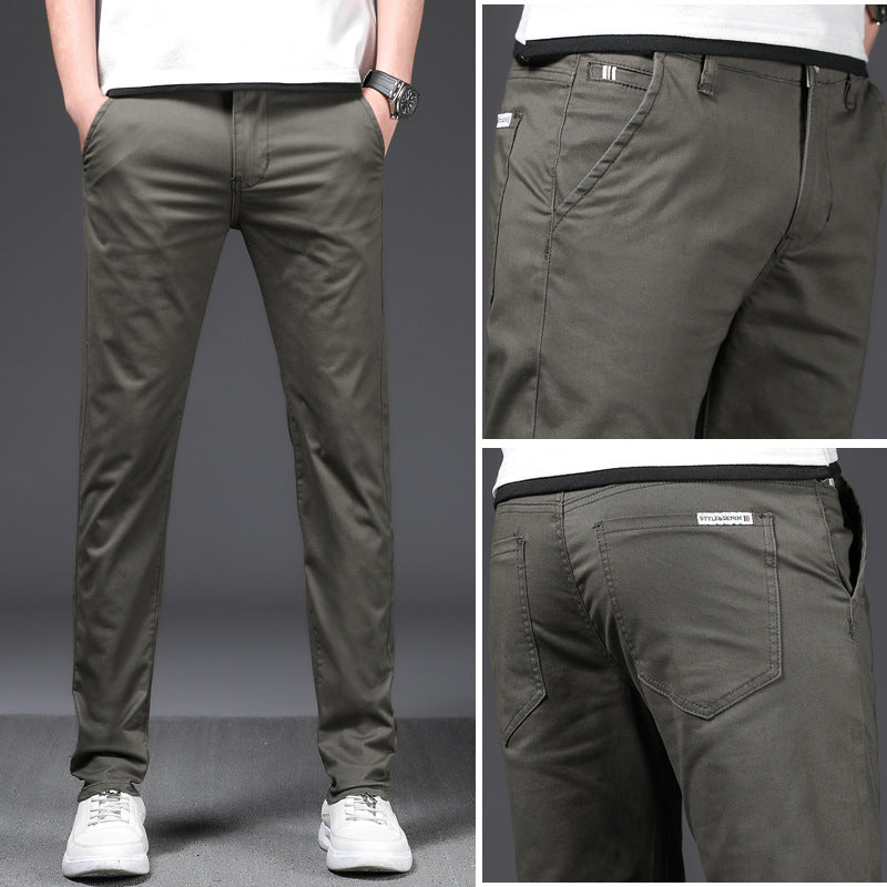 Men’s Stretch Business Casual Pants – Relaxed Fit Smart Trousers