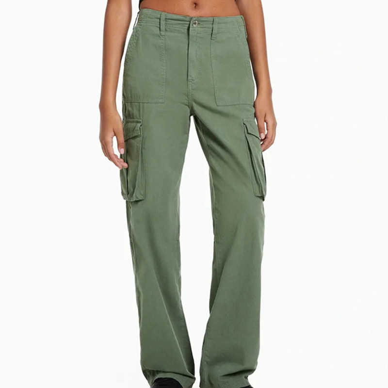 High Waist Cargo Pants – Skinny Fit Stretch Pants for Women
