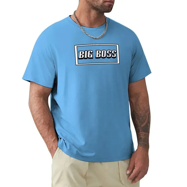 Big Boss Box Design Men’s Stretch T-Shirt – Casual Graphic Tee, S–4XL