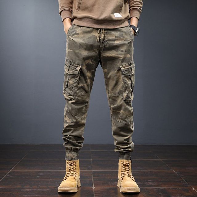 Men’s Cargo Tactical Pants – Casual Multi-Pocket Utility Trousers