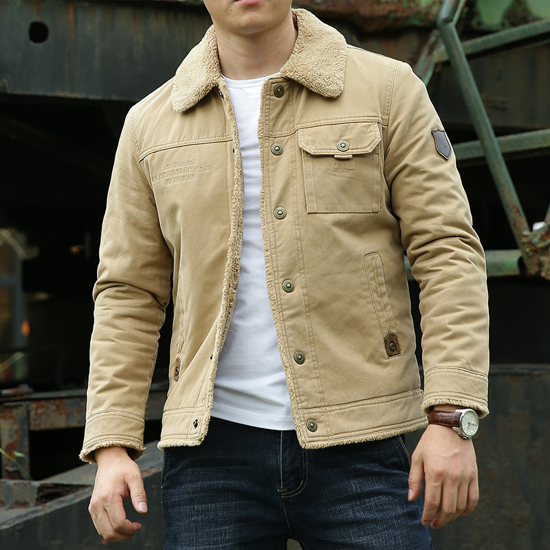 Men’s Thickened Cotton Winter Jacket – Warm Casual Outerwear – USA