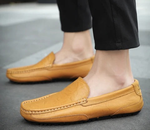 Men’s Soft Leather Casual Shoes – Classic Everyday Footwear