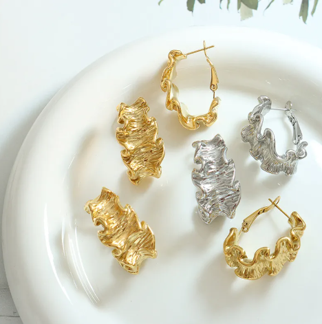 GeoPlait Earrings for Women – Geometric Braided Statement Jewelry