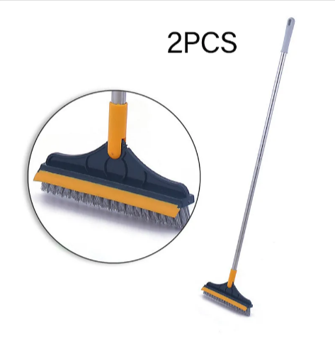Floor Gap Cleaning Brush & Scraper – 2-in-1 Rotating Tile Grout Cleaning Tool