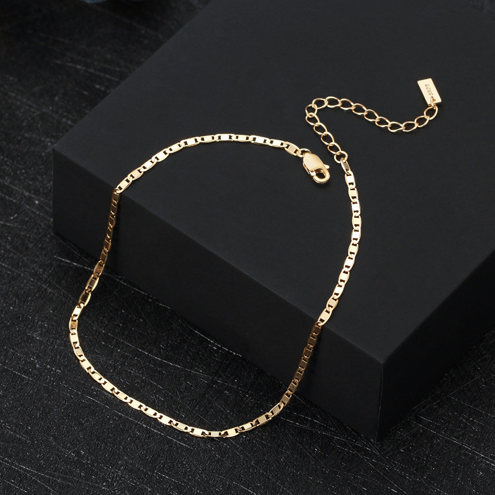 Adjustable 2.0mm Sterling Silver Anklet