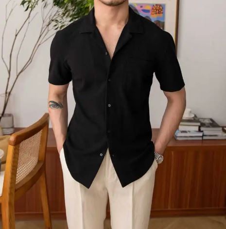 V-Neck Casual Top – Soft Breathable Relaxed Fit Shirt