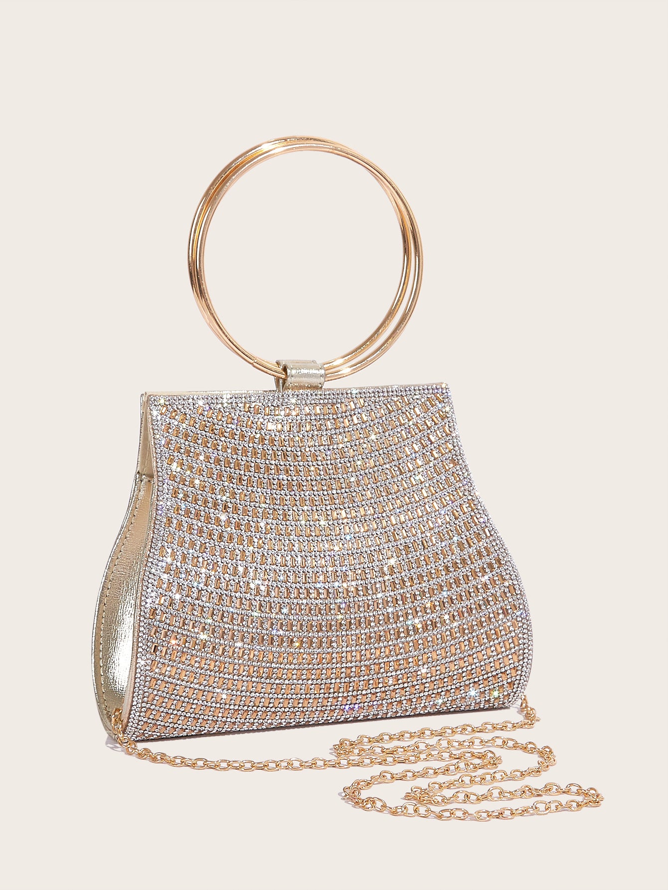 Luxury Pearl Rhinestone Clutch Bag for Women – Shell-Shaped Evening Chain Purse for Weddings & Parties