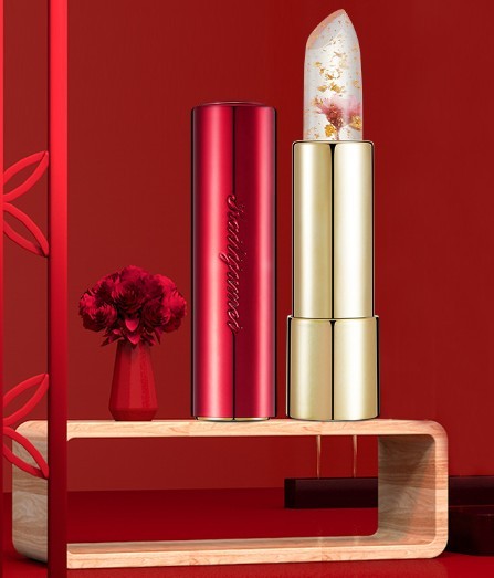 Flower Lipstick with Color Temperature Change Effect