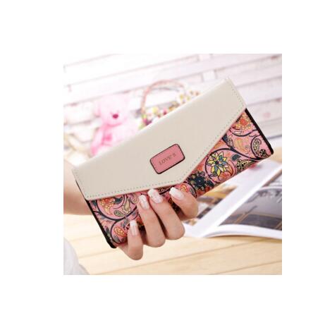 BIRDS Wallet for Women – Embroidered PU Leather Mid-Length Wallet