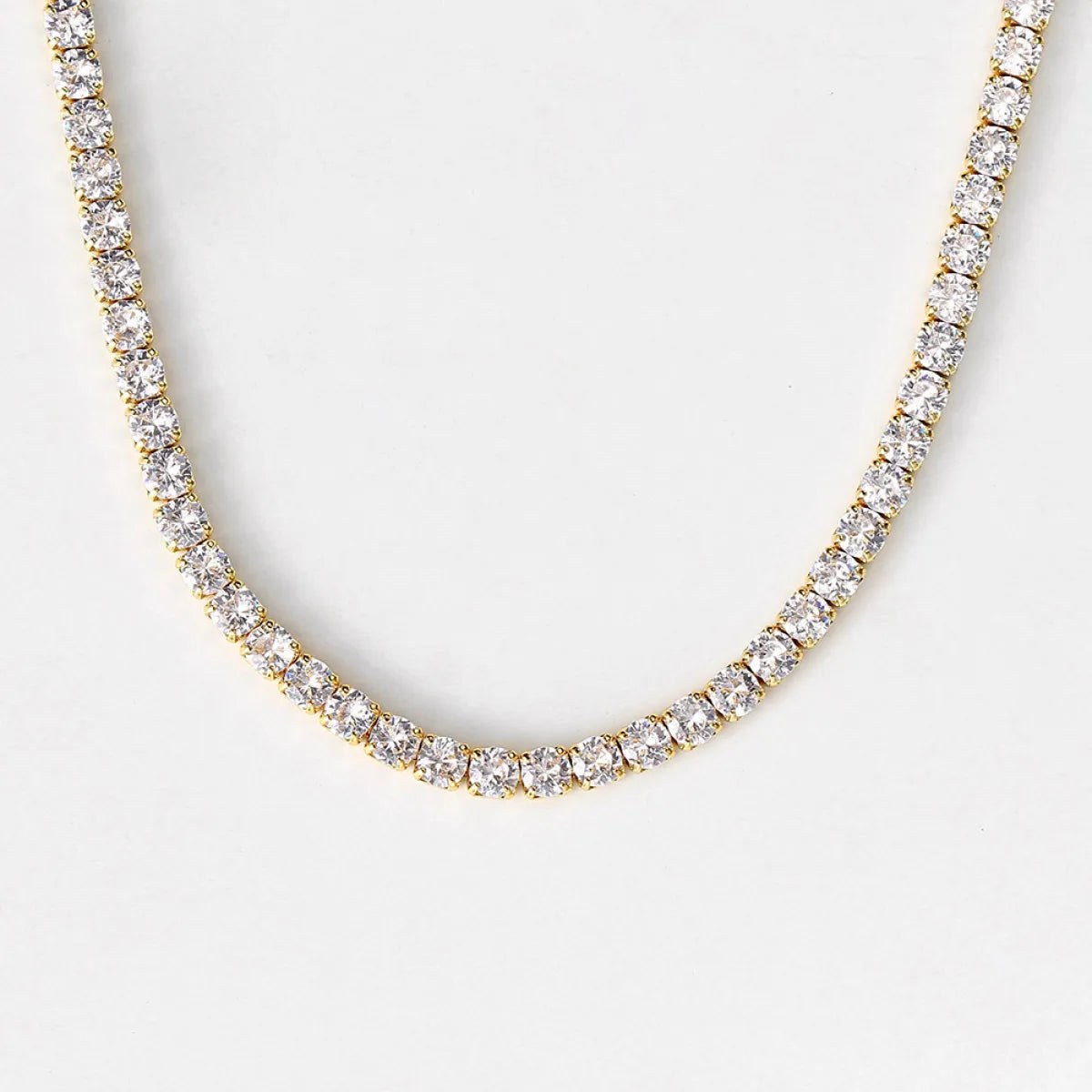 Hip-hop Zircon Tennis Necklace