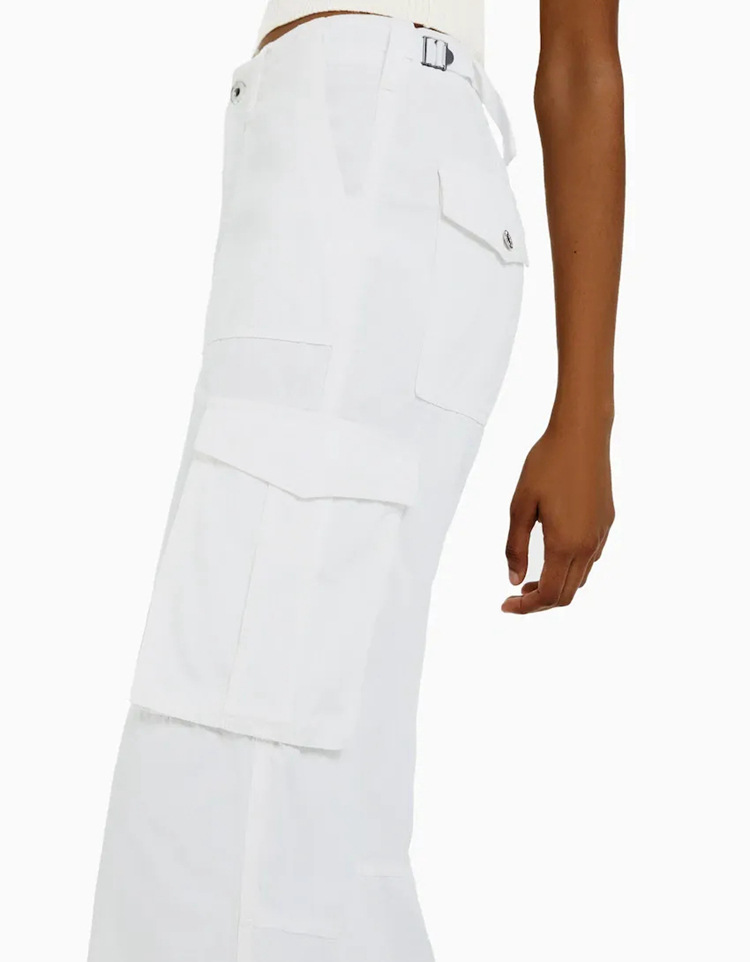 High Waist Cargo Pants – Skinny Fit Stretch Pants for Women