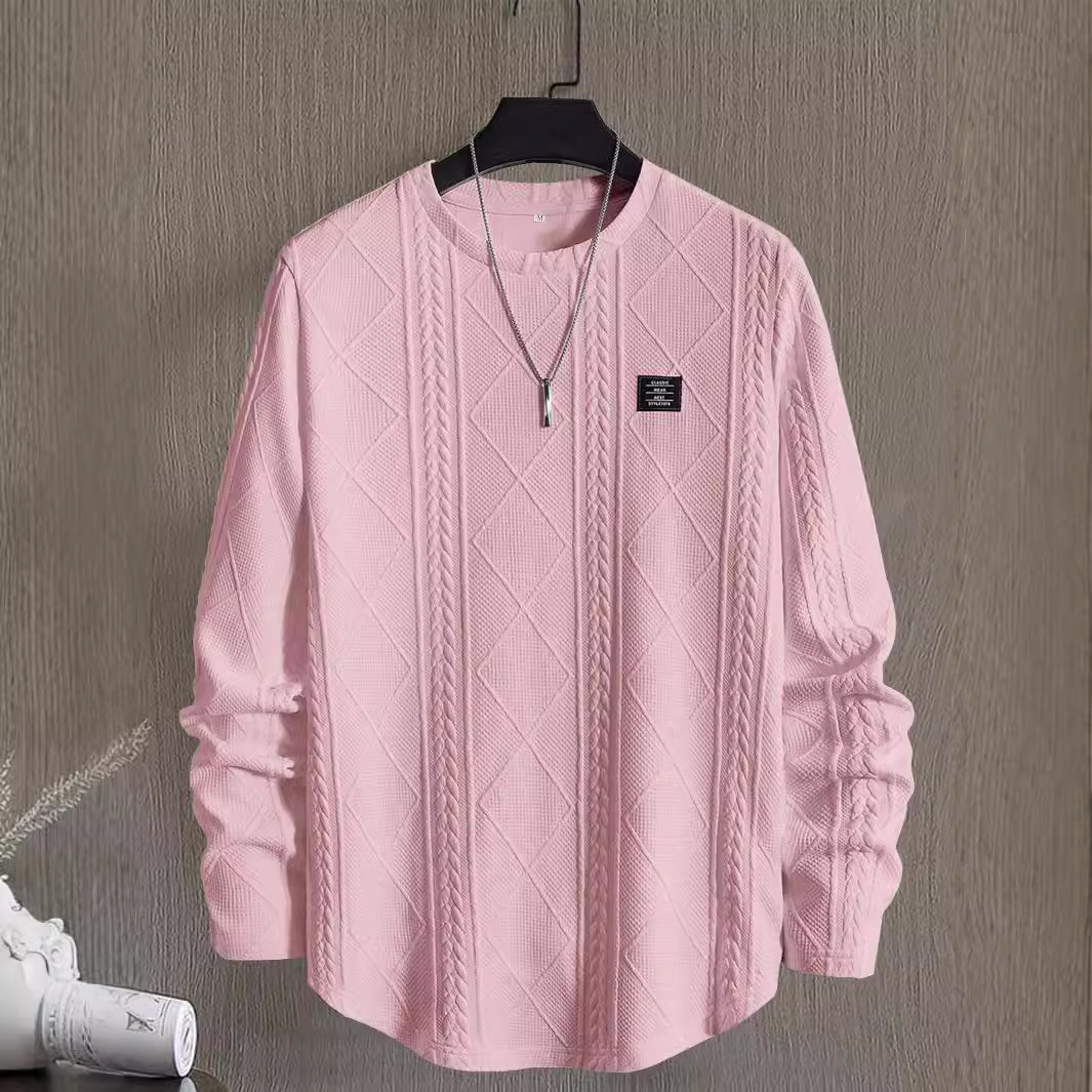 Men’s Letter Sweatshirt – Casual Crew Neck Pullover, 6 Colors, S–2XL