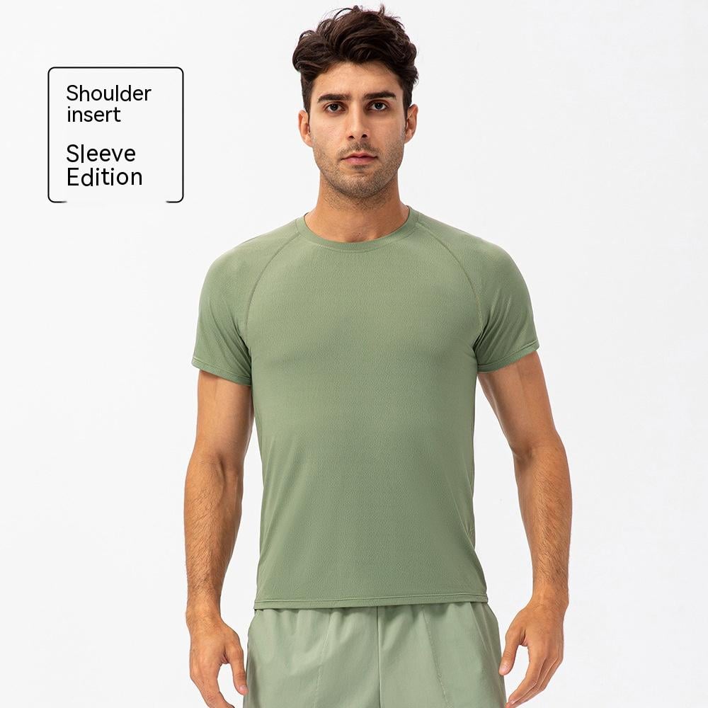 Men’s Quick-Dry Breathable Fitness T-Shirt – Loose Fit Nylon Spandex Running & Workout Tee, S–XXL