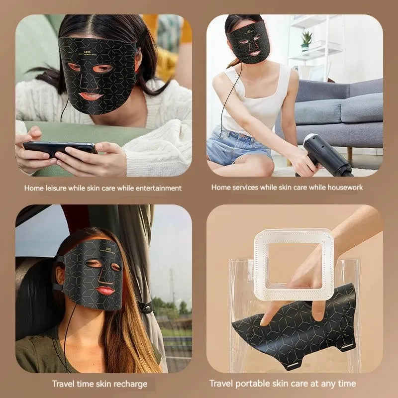 Photon Beauty Mask – Rechargeable Multi-Color LED Facial Therapy Mask