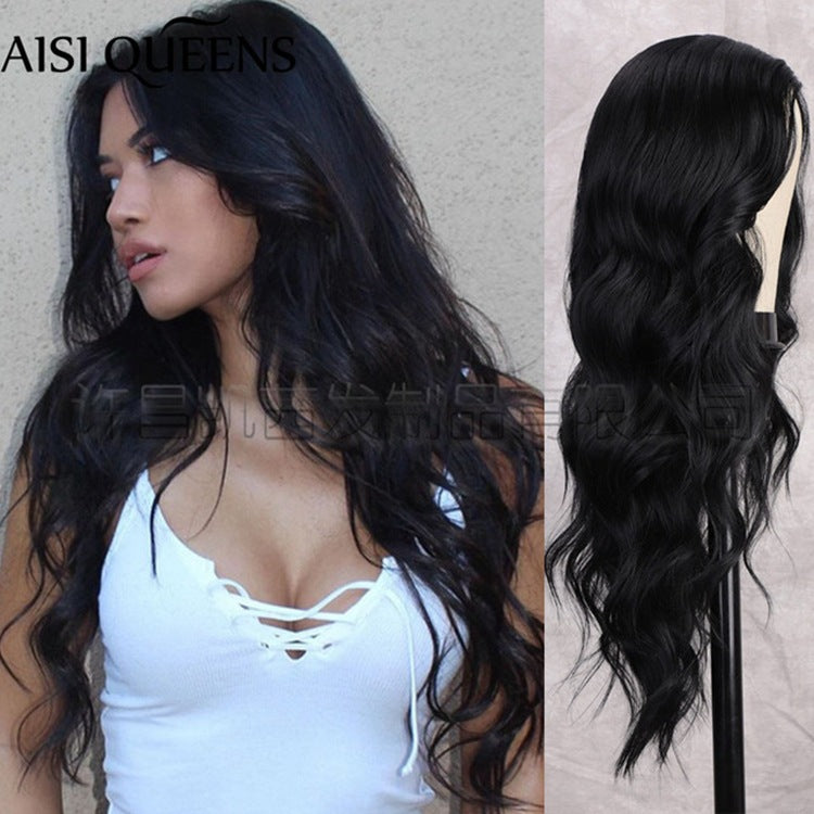 Xuchang Aisome Long Curly Lace Front Wig for Women – Lightweight Heat-Resistant Synthetic Hair