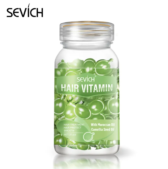 Hair Repair & Smoothing Capsules – 30-Piece Frizz, Split End & Damage Care