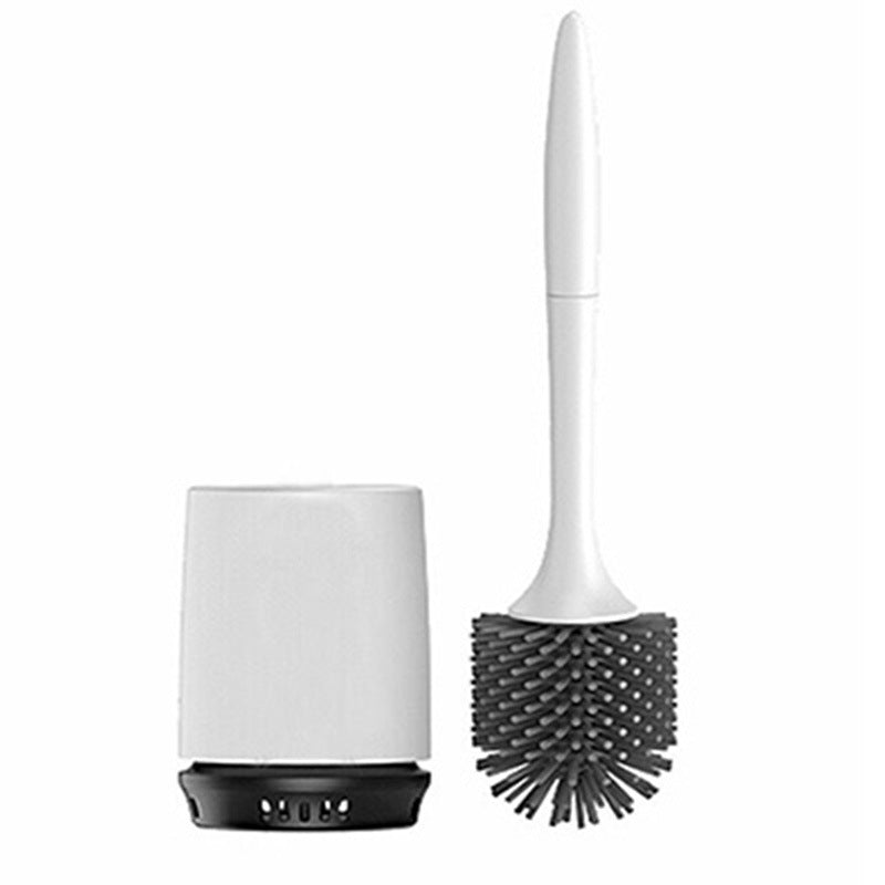 TPR Toilet Brush – Soft Rubber Head, Floor or Wall-Mounted