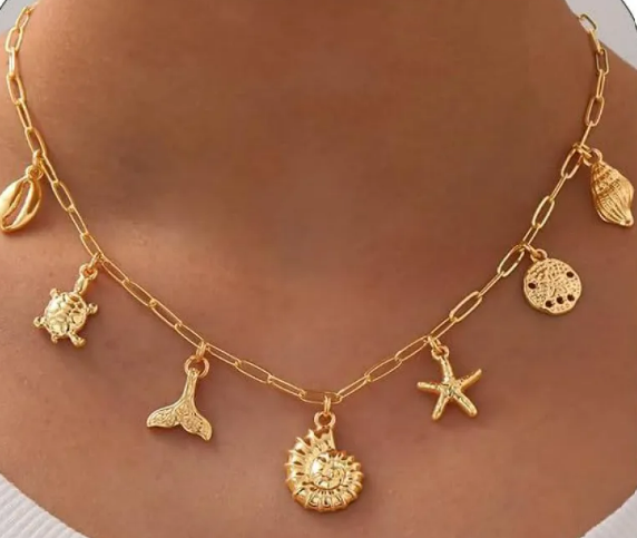 Shell Starfish Beach Necklace