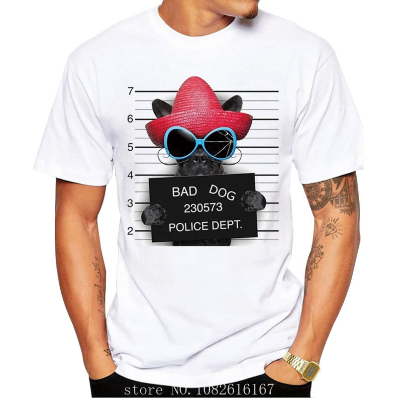 Men’s French Bulldog Graphic T-Shirt – Breathable Casual Dog Lover Tee, S–5XL