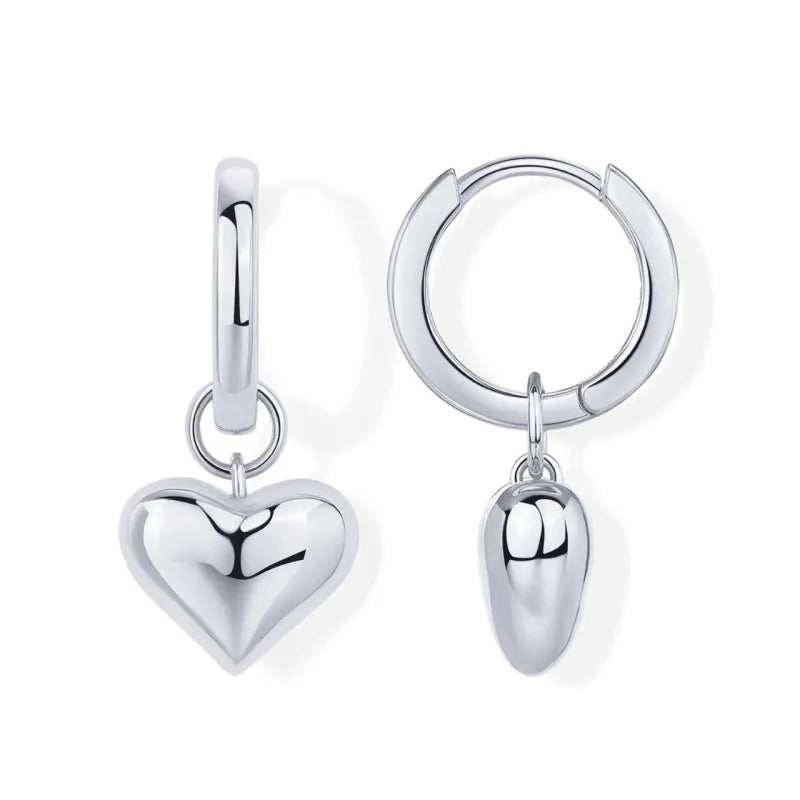 14K Love Pendant Earrings for Women – Romantic Heart-Inspired Jewelry